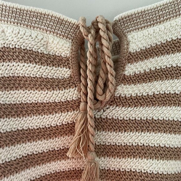 ☀️ NWT House of Harlow 1960 - Size M -Women Crochet Top+Short Beige and white ☀️ - Picture 6 of 8